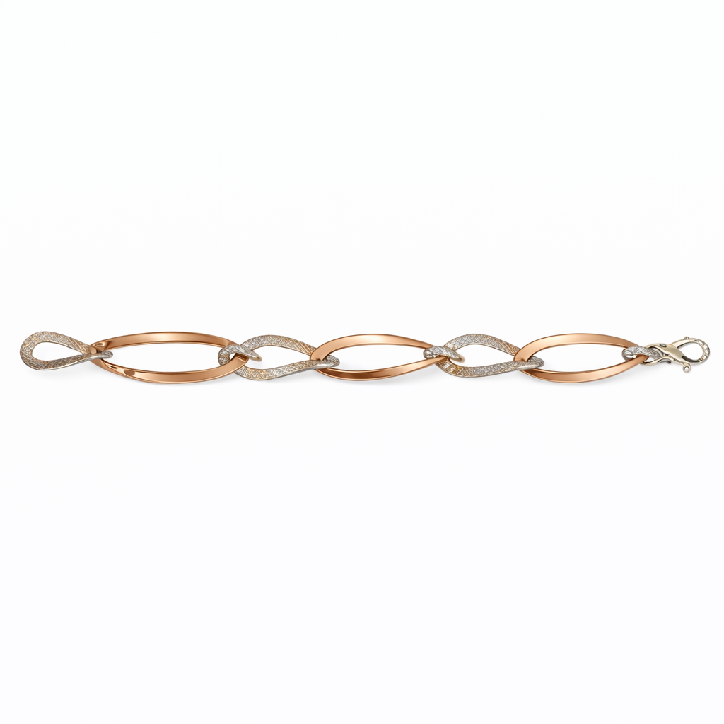 Bracciale - 18 carati Oro bianco, Oro giallo