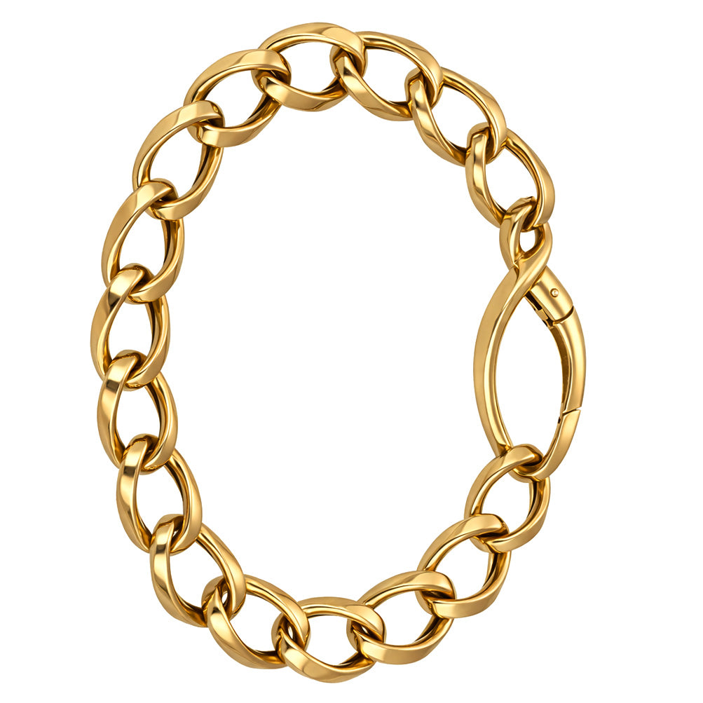 Bracciale unisex in oro giallo 18 Kt