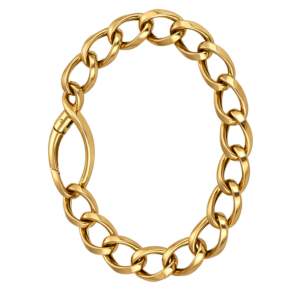 Bracciale unisex in oro giallo 18 Kt