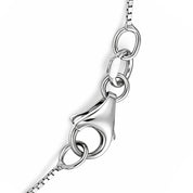 Collana con ciondolo - 18 carati Oro bianco - 0.32ct. tw. Acquamarina - Diamante