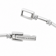 Bracciale - 18 carati Oro bianco, Alfieri & St. John - 0.72ct. tw. Diamante (Naturale)