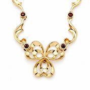 Collana - 18 carati Oro giallo - 1.65ct. tw. Granato - Made in Italy - Handmade