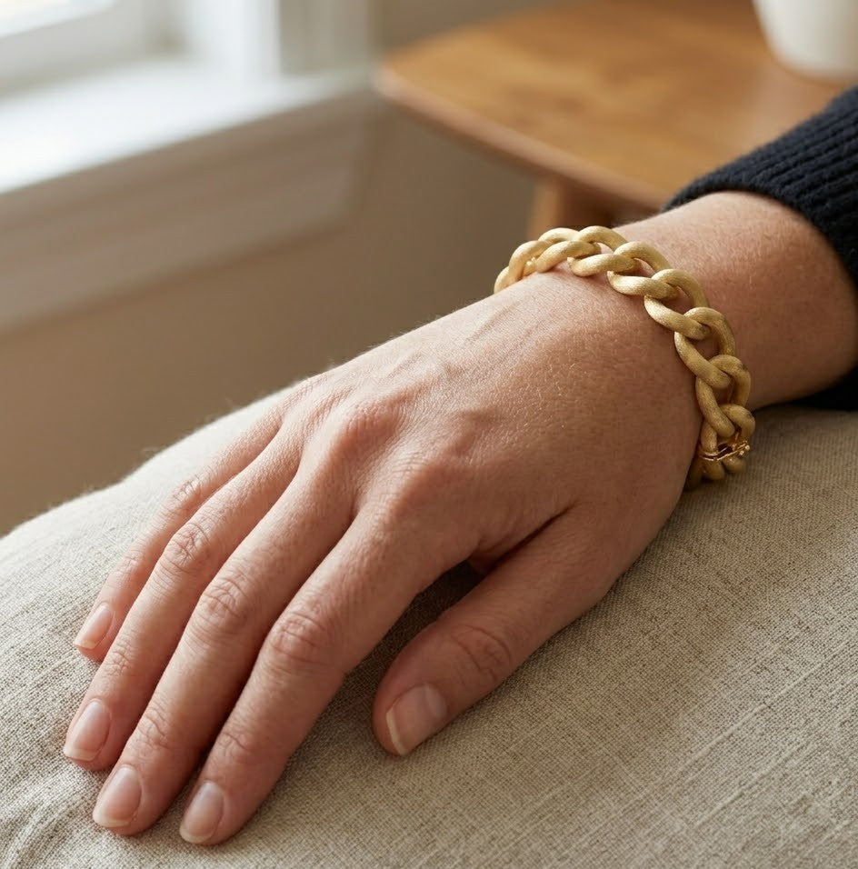 Bracciale - 18 carati Oro giallo - Handmade - Made in Italy
