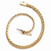 Bracciale - 18 carati Oro giallo, Oro bianco - Made in Italy - Handmade