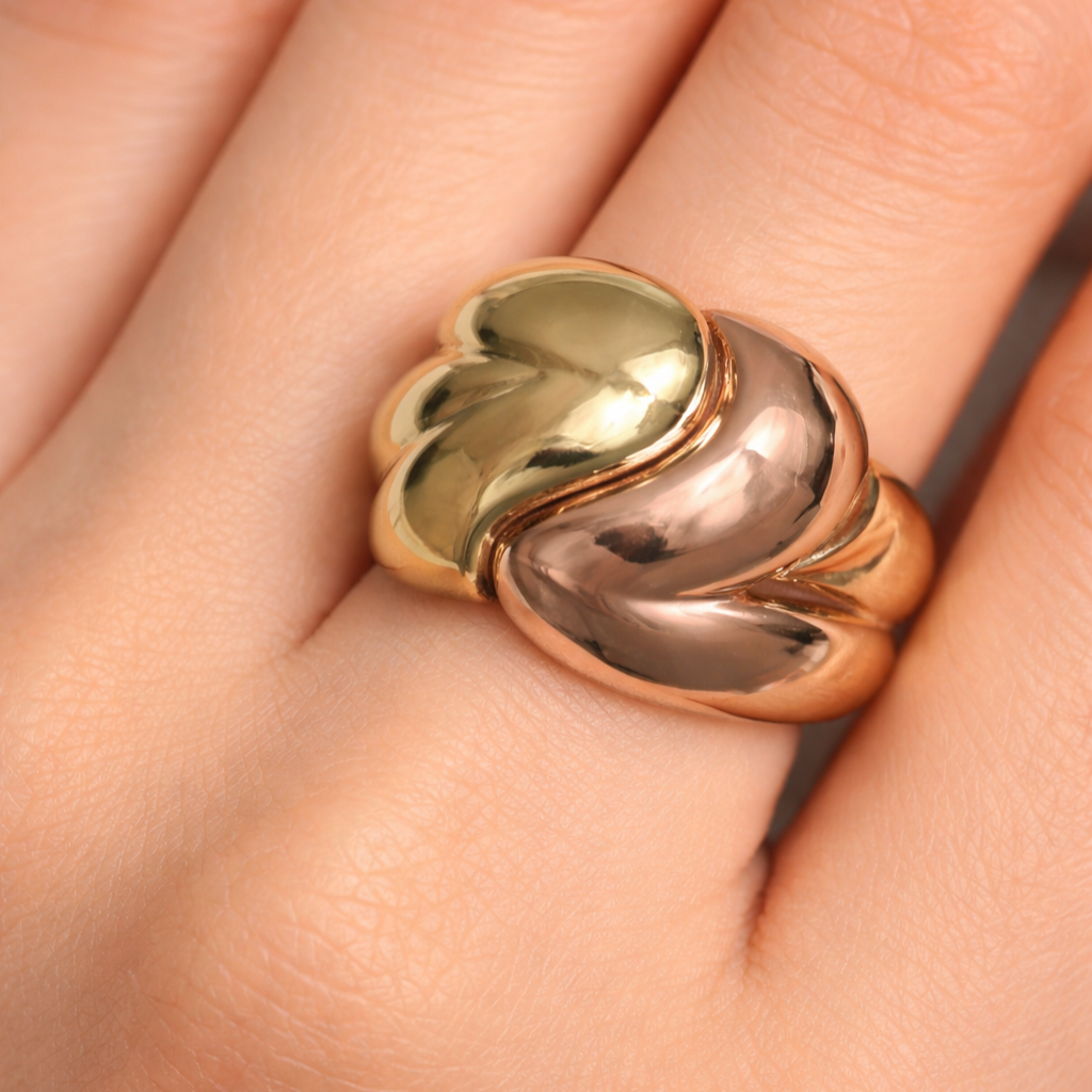 Anello - 18 carati Oro giallo, Oro rosa