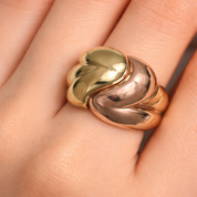 Anello - 18 carati Oro giallo, Oro rosa