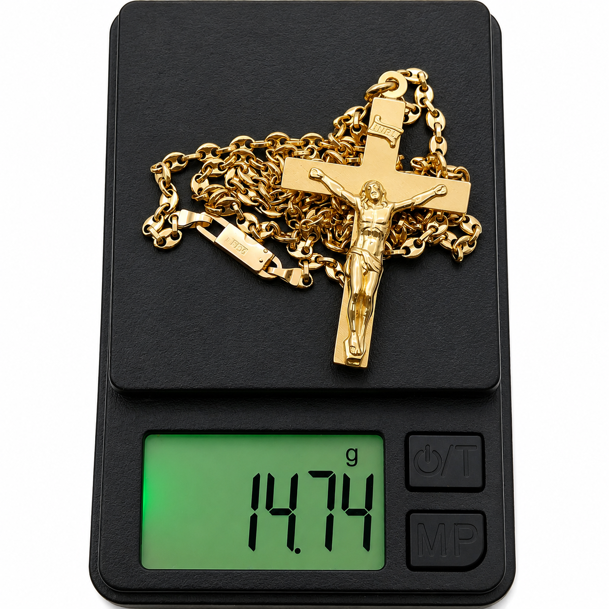 Collana con ciondolo - 18 carati Oro giallo - Made in Italy - Handmade