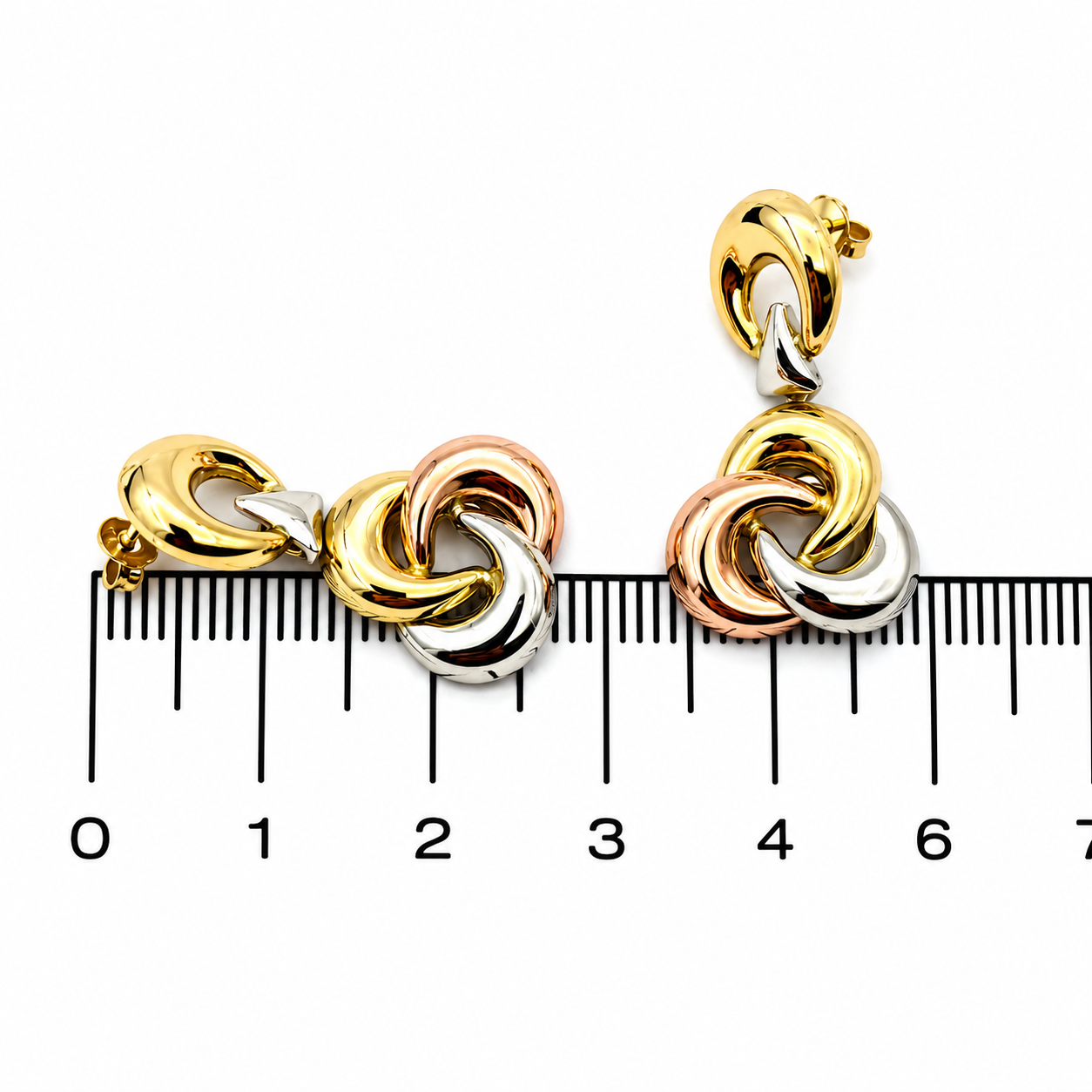 Orecchini - 18 carati Oro giallo, Oro bianco, Oro rosa - Made in Italy - Handmade