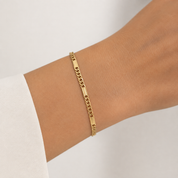 Bracciale - 18 carati Oro giallo - Made in Italy - Handmade