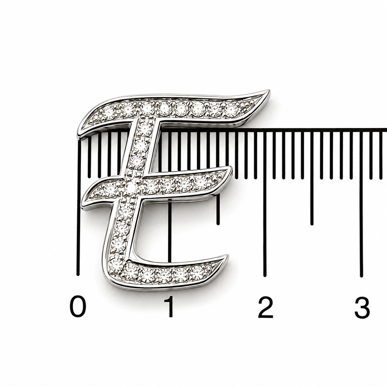 Ciondolo - 18 carati Oro bianco - 0.285ct. tw. Diamante (Naturale) - Made in Italy - Handmade