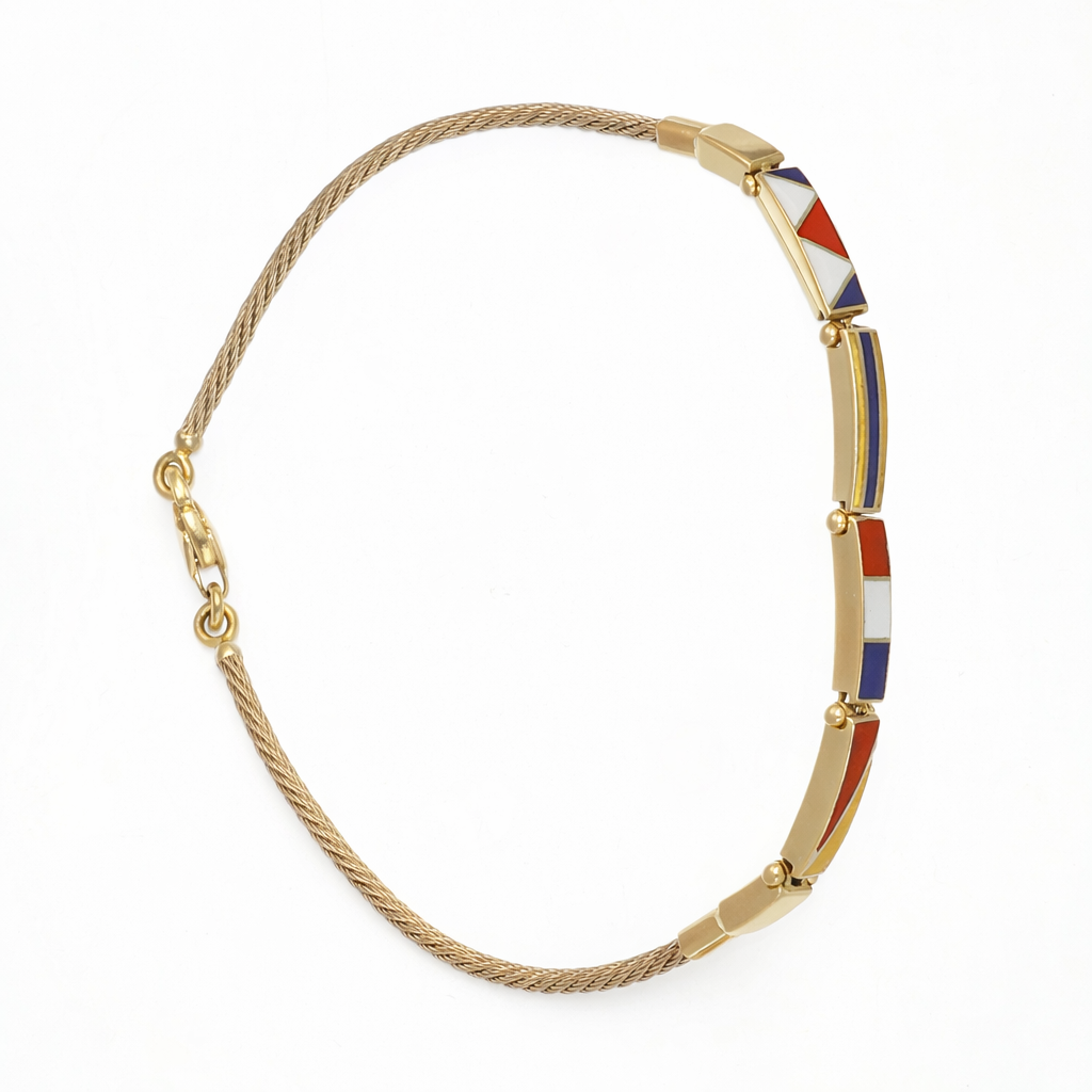 Bracciale da donna in oro giallo 18 carati