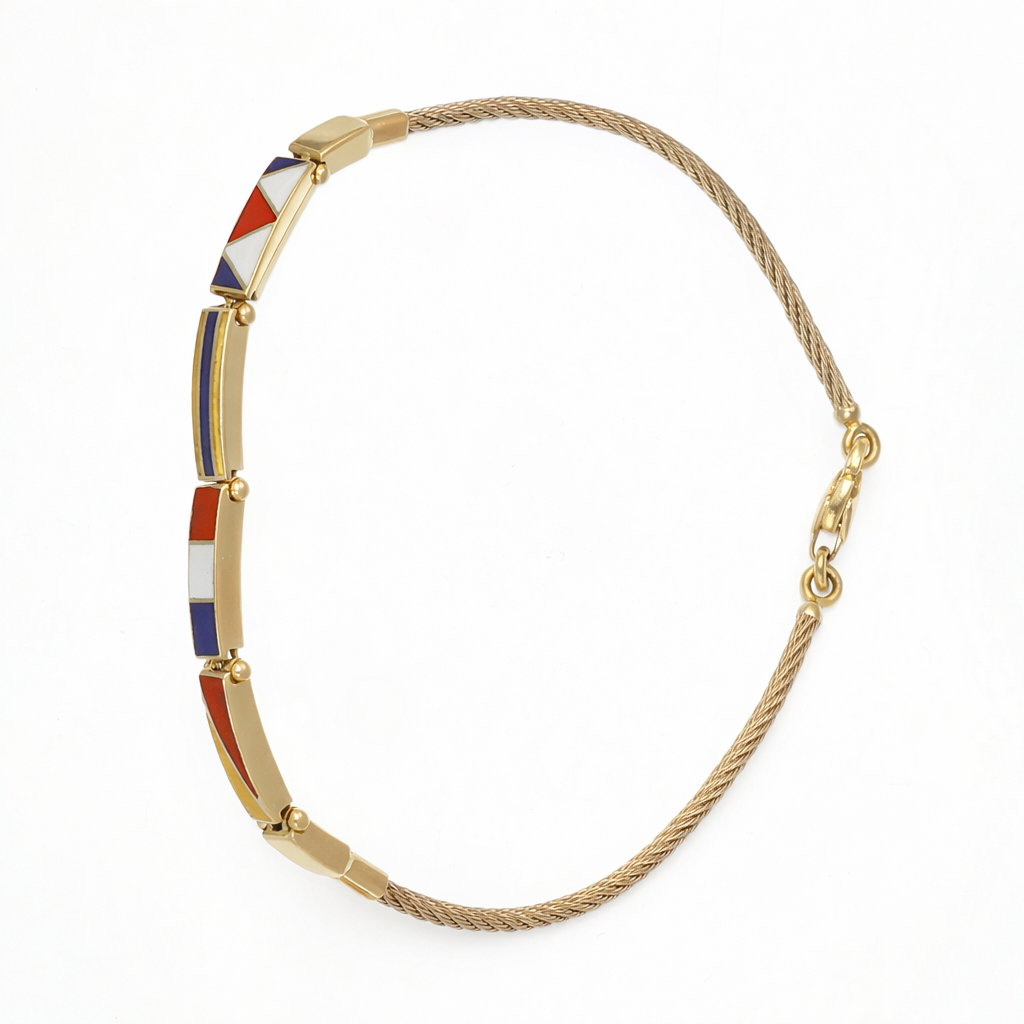 Bracciale da donna in oro giallo 18 carati
