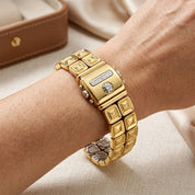 Bracciale - 18 carati Oro giallo, Oro bianco - 0.06ct. tw. Diamante (Naturale) - Made in Italy - HandMade