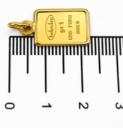 Ciondolo - 24 carati Oro giallo - Made in Italy - Handmade