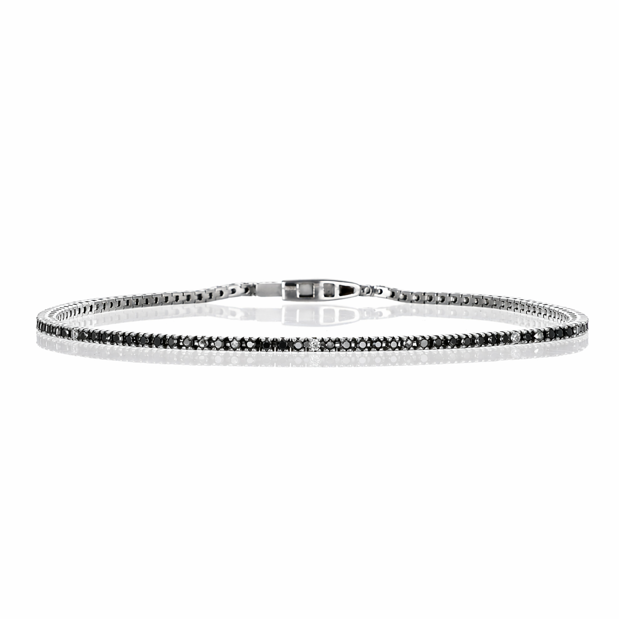 Bracciale - 18 carati Oro bianco - 1.07ct. tw. Diamante (Naturale)