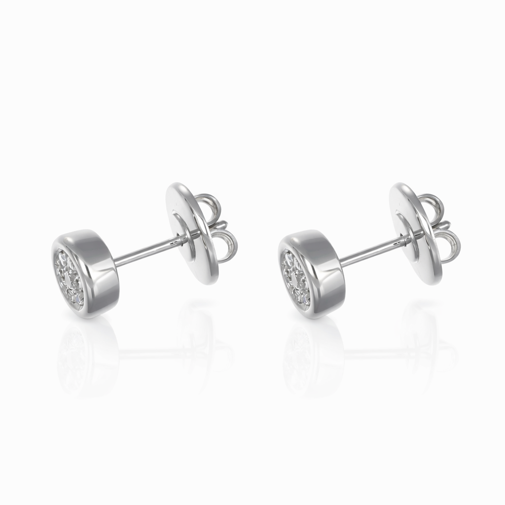 Orecchini - 18 carati Oro bianco - 0.18ct. tw. Diamante (Naturale)