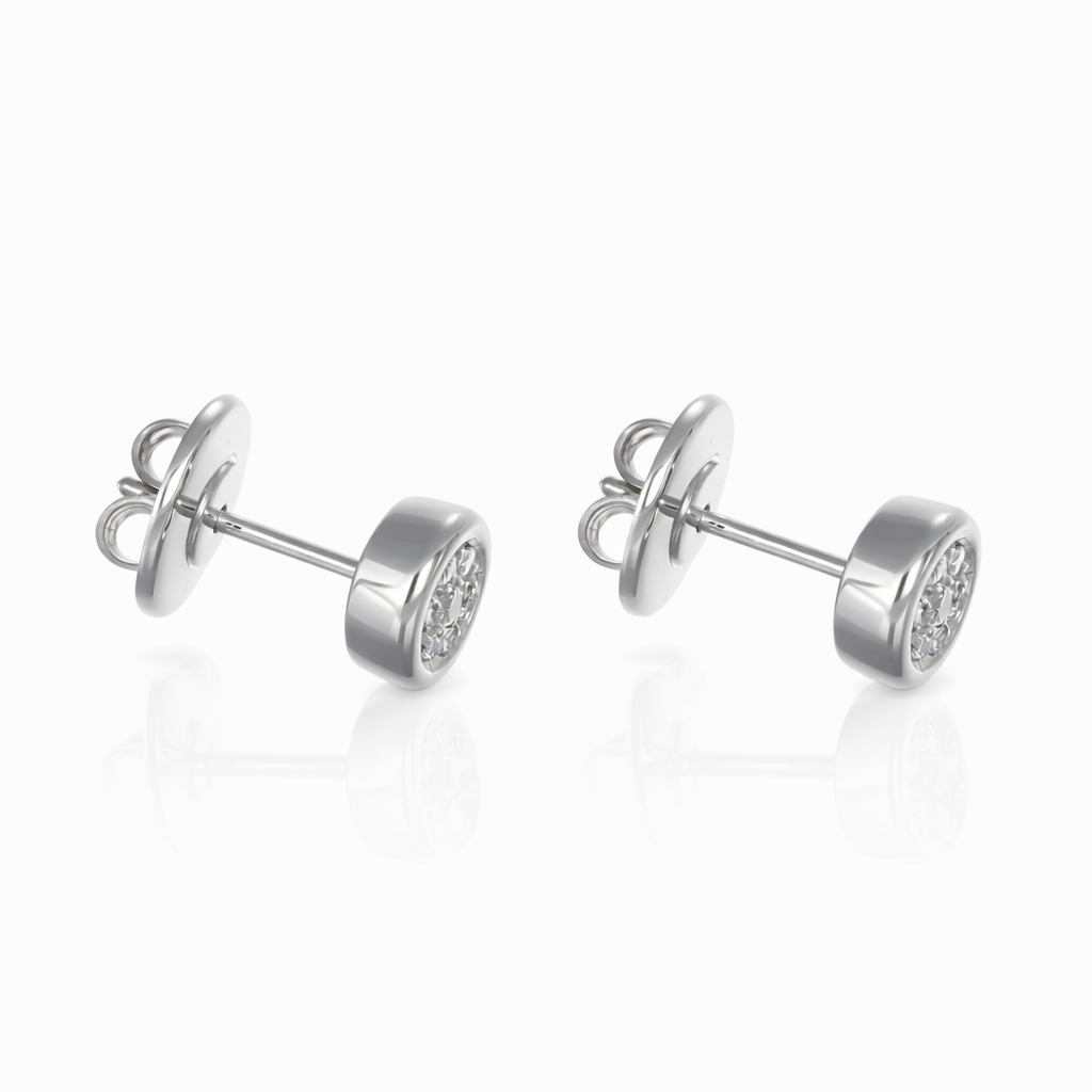 Orecchini - 18 carati Oro bianco - 0.18ct. tw. Diamante (Naturale)