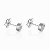 Orecchini - 18 carati Oro bianco - 0.18ct. tw. Diamante (Naturale)
