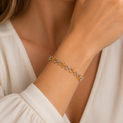 Bracciale - 18 carati Oro giallo, Oro bianco - Made in Italy - Anello
