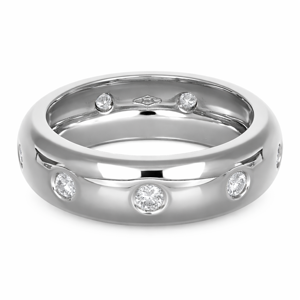 Anello - 18 carati Oro bianco - 0.32ct. tw. Diamante (Naturale)