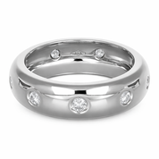 Anello - 18 carati Oro bianco - 0.32ct. tw. Diamante (Naturale)