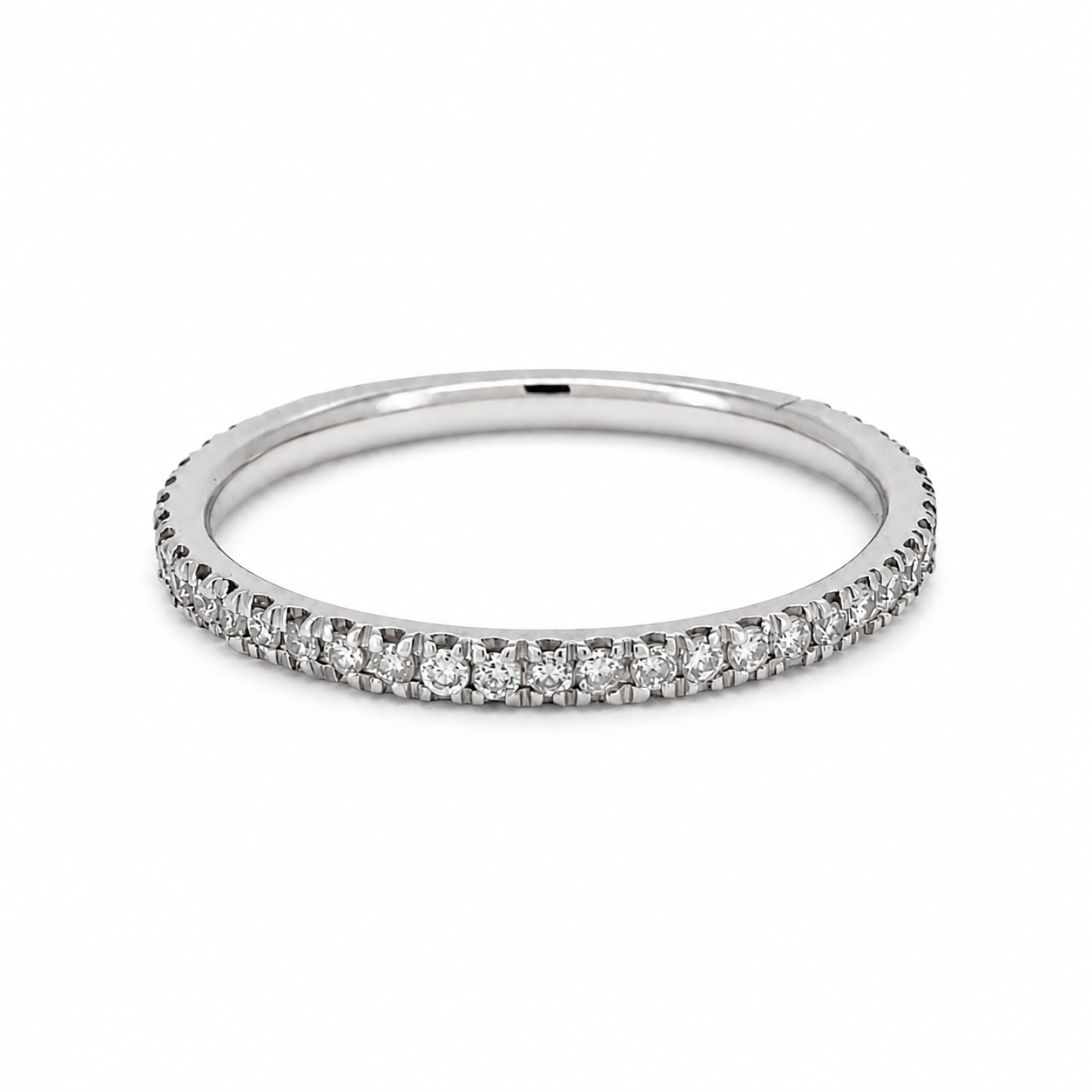 Anello - 18 carati Oro bianco - 0.48ct. tw. Diamante (Naturale) - Made in Italy - Handmade
