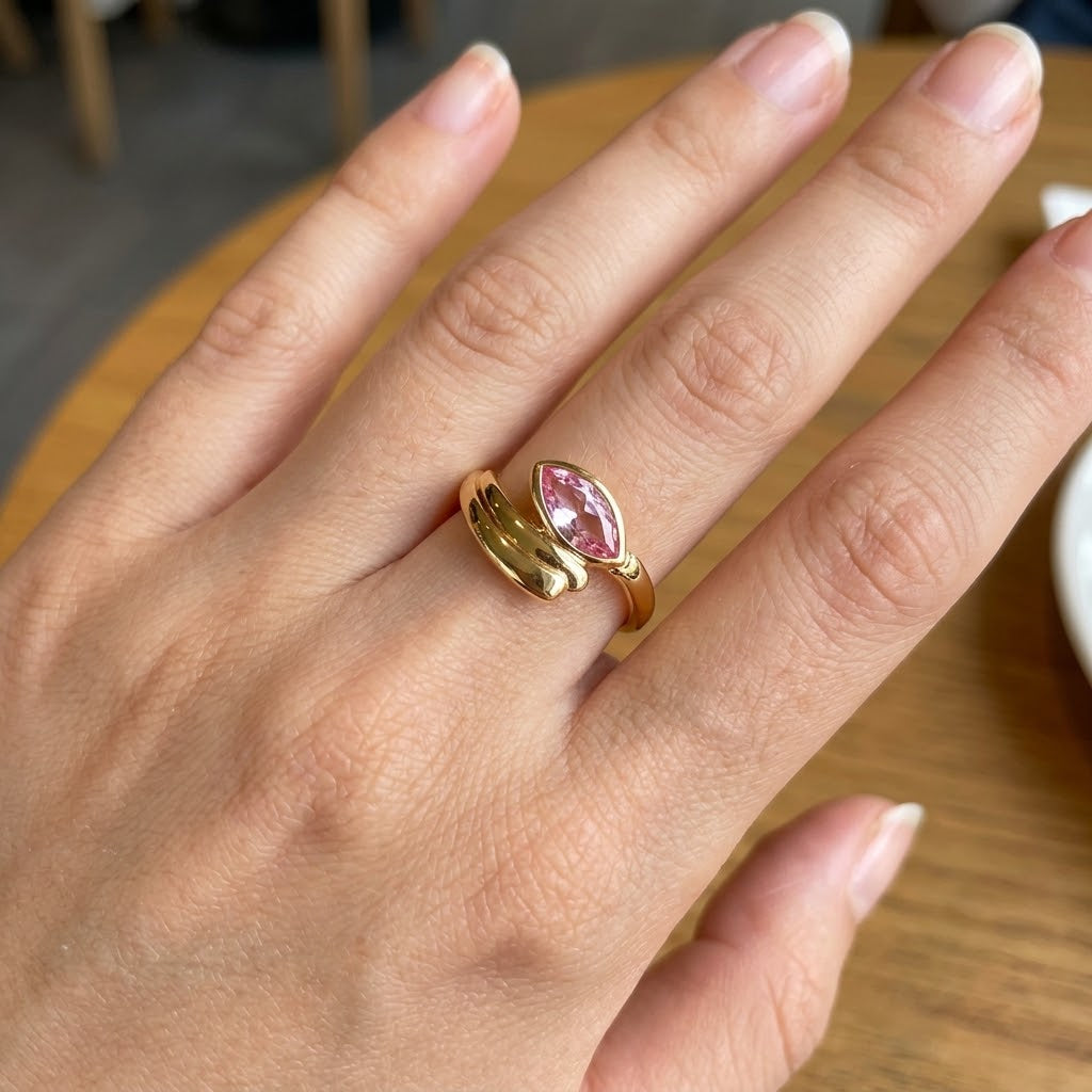 Senza prezzo di riserva - Anello - 18 carati Oro giallo - 0.20ct. tw. Rubino - Made in Italy - Handmade