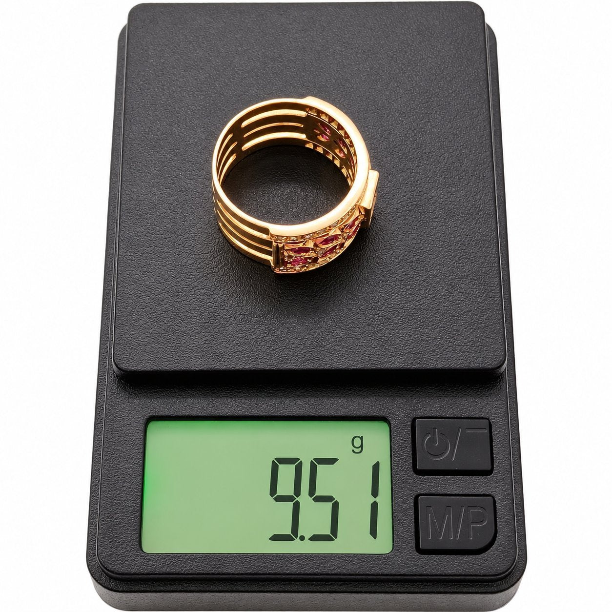 Anello - 18 carati Oro giallo - 2.07ct. tw. Rubino - Diamante