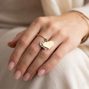 Anello - 18 carati Oro bianco, Oro giallo - Made in Italy - Handmade