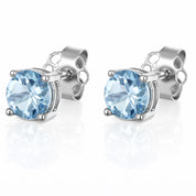 Orecchini - 18 carati Oro bianco - 0.54ct. tw. Acquamarina