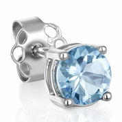 Orecchini - 18 carati Oro bianco - 0.54ct. tw. Acquamarina