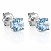 Orecchini - 18 carati Oro bianco - 0.54ct. tw. Acquamarina