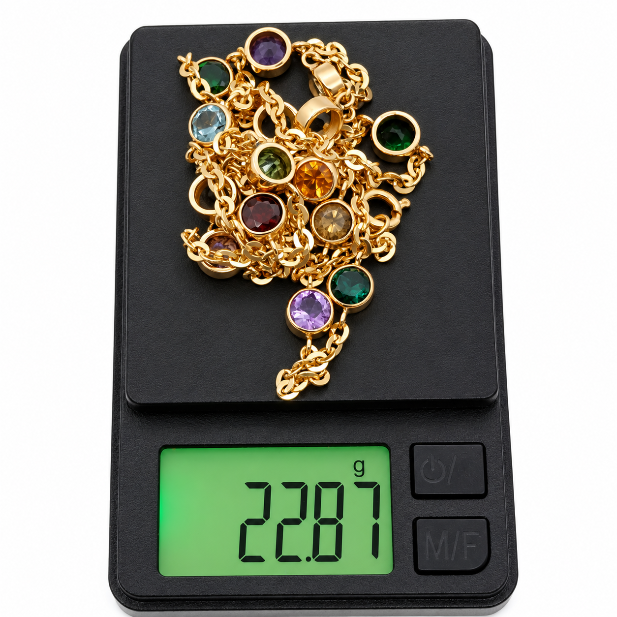 Collana - 18 carati Oro giallo - 7.60ct. tw. Topazio
