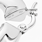 Orecchini - 18 carati Oro bianco - Made in Italy - Handmade