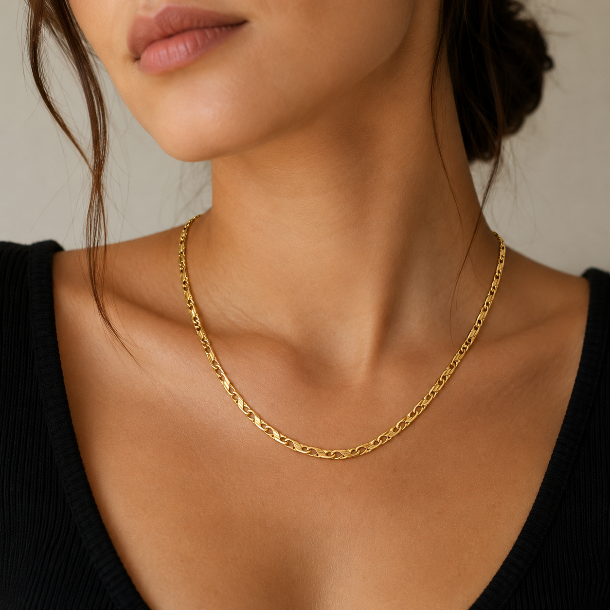 Collana - 18 carati Oro giallo - Made in Italy - Handmade