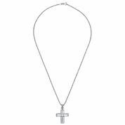Collana con ciondolo - 18 carati Oro bianco - 0.125ct. tw. Diamante (Naturale)