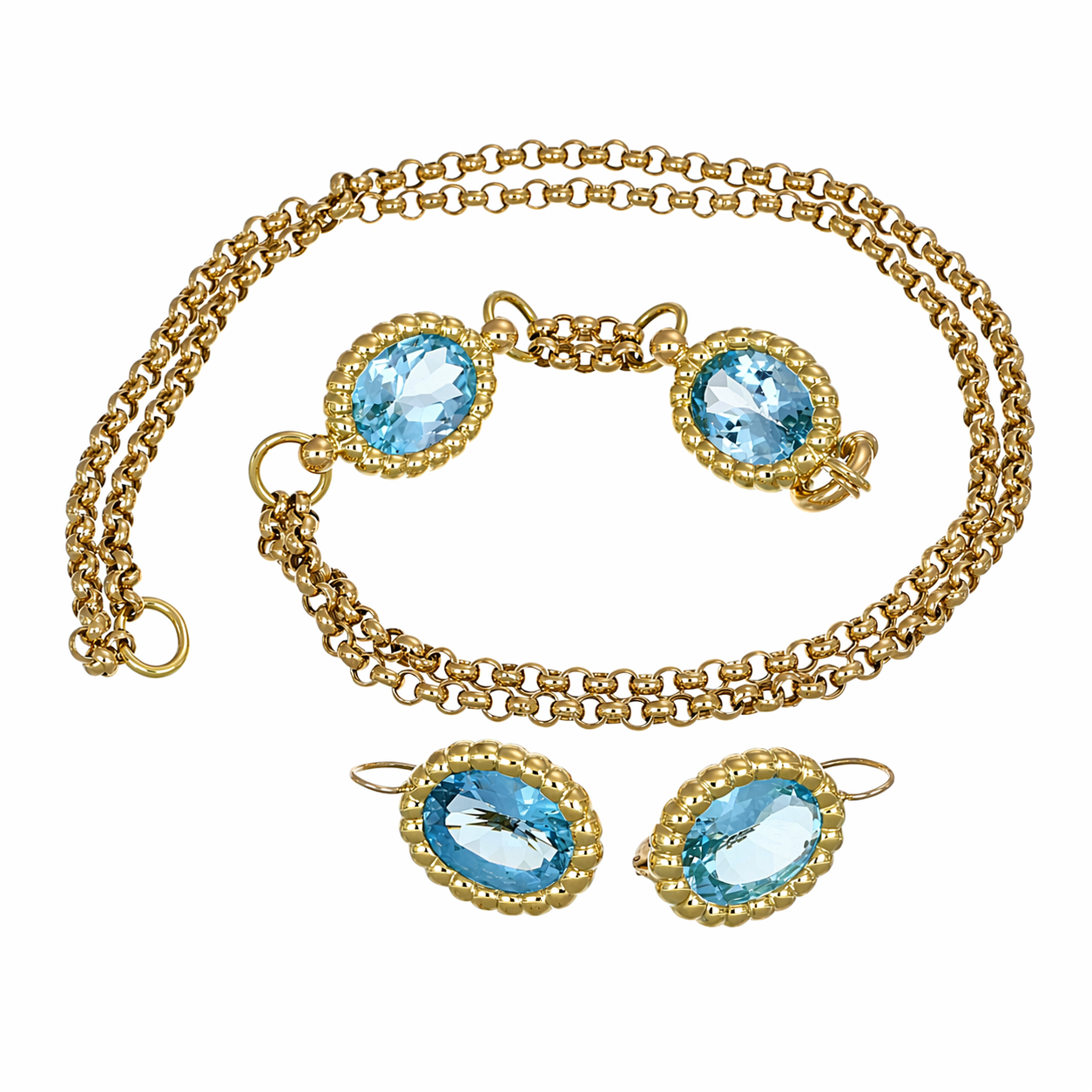Collana - 18 carati Oro giallo - 66.00ct. tw. Topazio