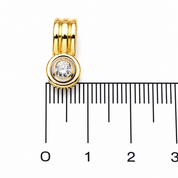 Ciondolo - 18 carati Oro bianco, Oro giallo - 0.18ct. tw. Diamante (Naturale) - Made in Italy - Handmade