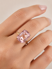 Anello - 18 carati Oro rosa - 7.60ct. tw. Quarzo - Made in Italy - Handmade