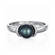 Anello - 18 carati Oro bianco Perla