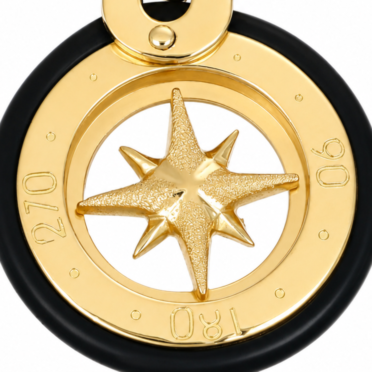 Ciondolo - 18 carati Oro giallo - Made in Italy - Handmade