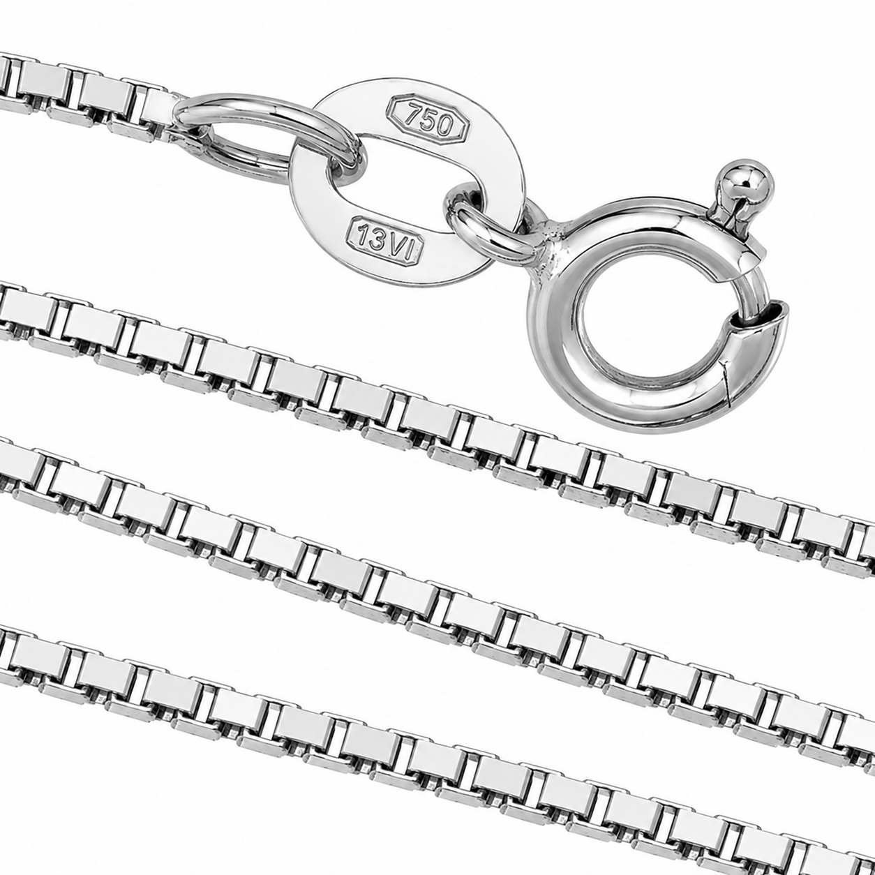 Collana - 18 carati Oro bianco - Made in Italy - Handmade