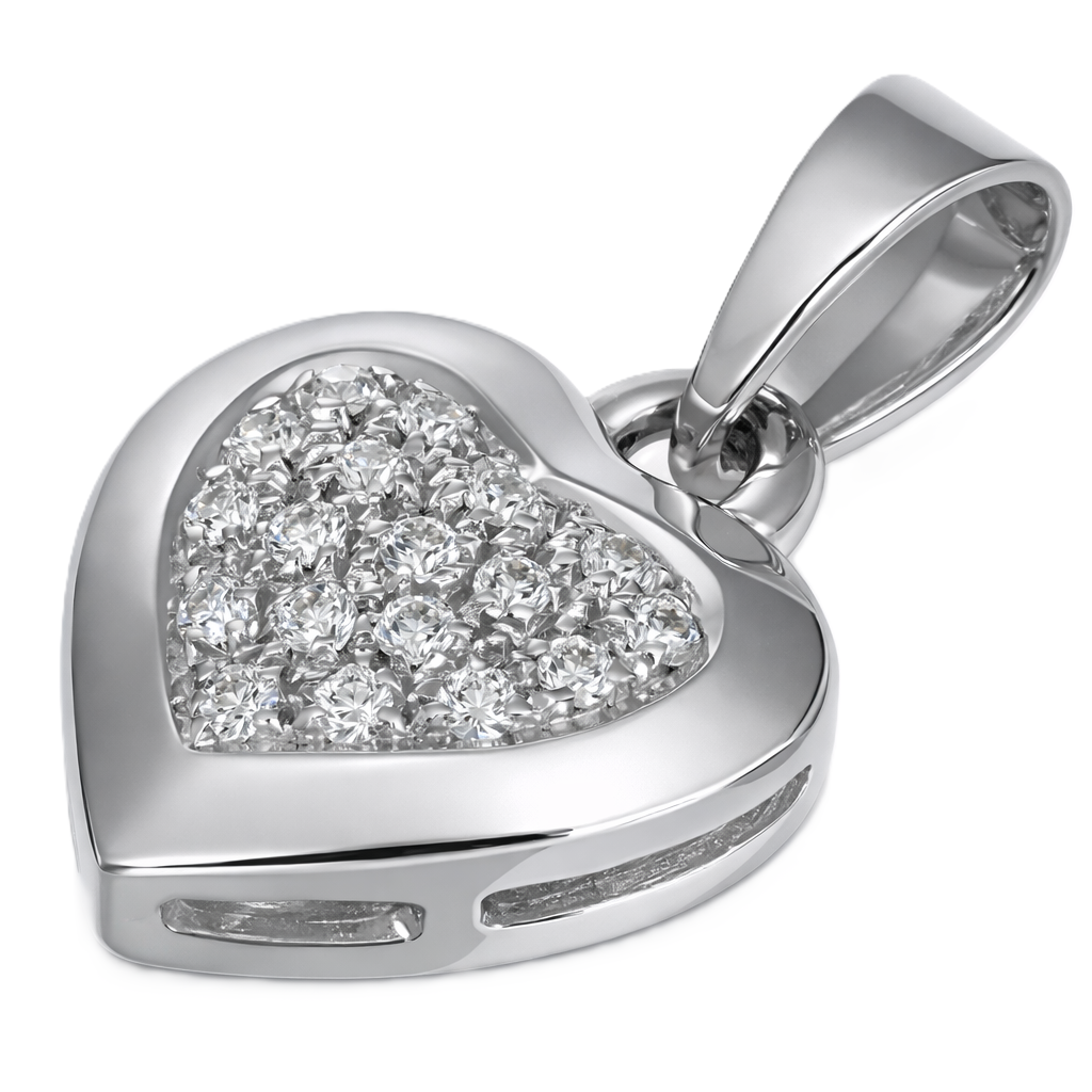 Ciondolo - 18 carati Oro bianco - 0.18ct. tw. Diamante