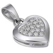 Ciondolo - 18 carati Oro bianco - 0.18ct. tw. Diamante