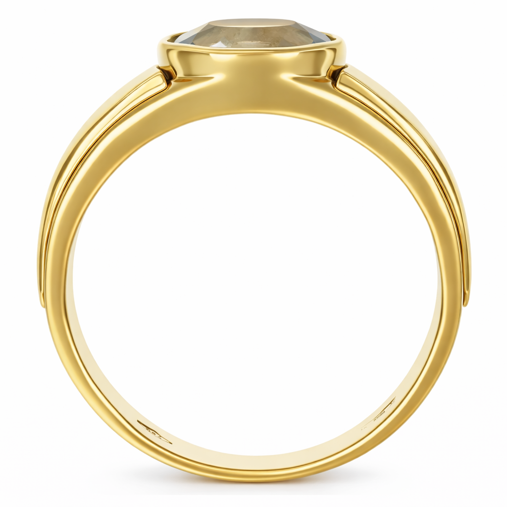 Anello - 18 carati Oro giallo, Oro bianco - 1.25ct. tw. Acquamarina
