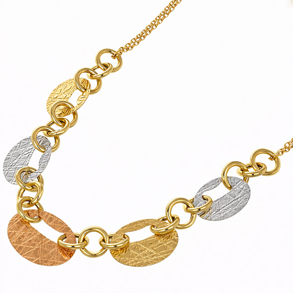 Collana - 18 carati Oro bianco, Oro giallo, Oro rosa