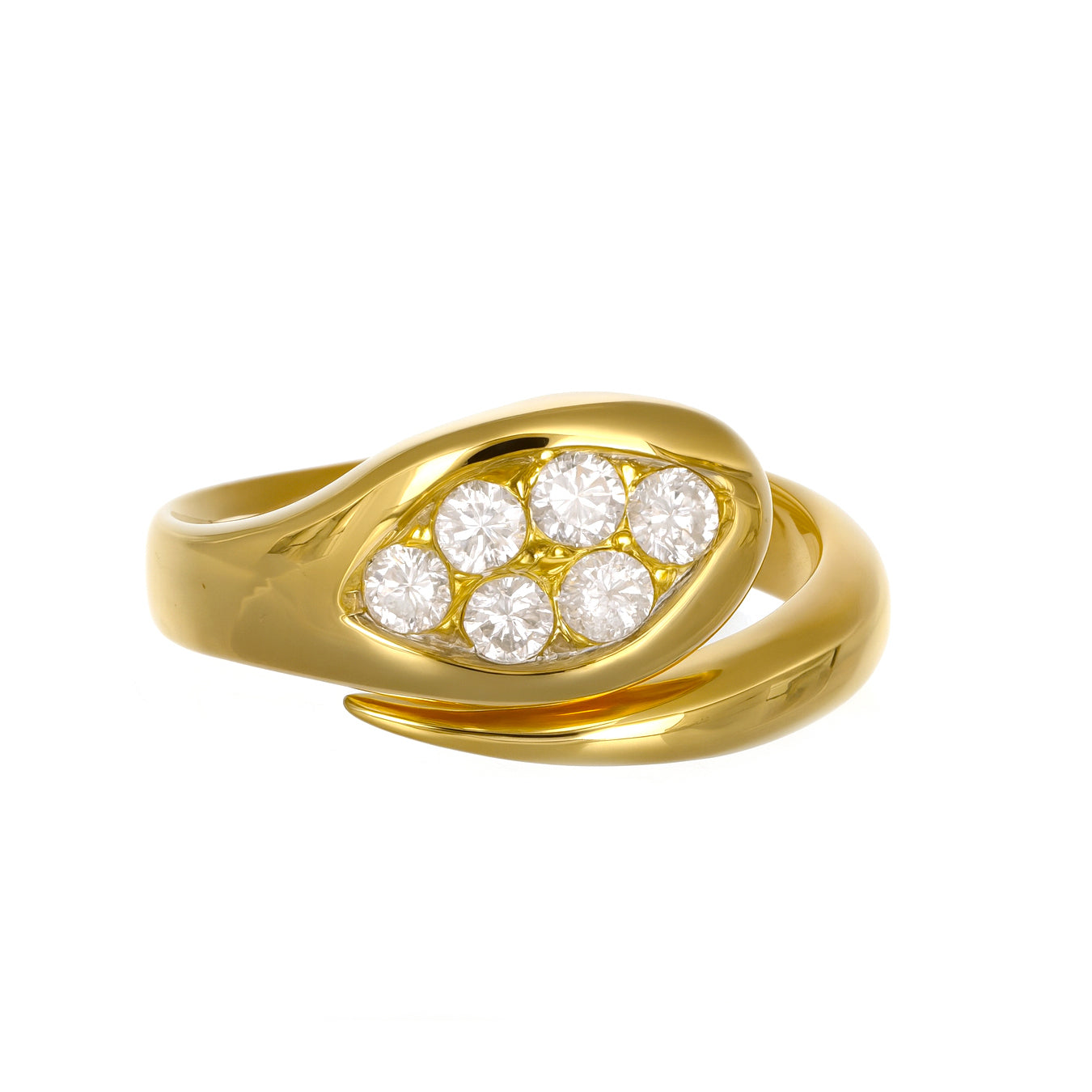 Anello - 18 carati Oro giallo - 0.36ct. tw. Diamante (Naturale)