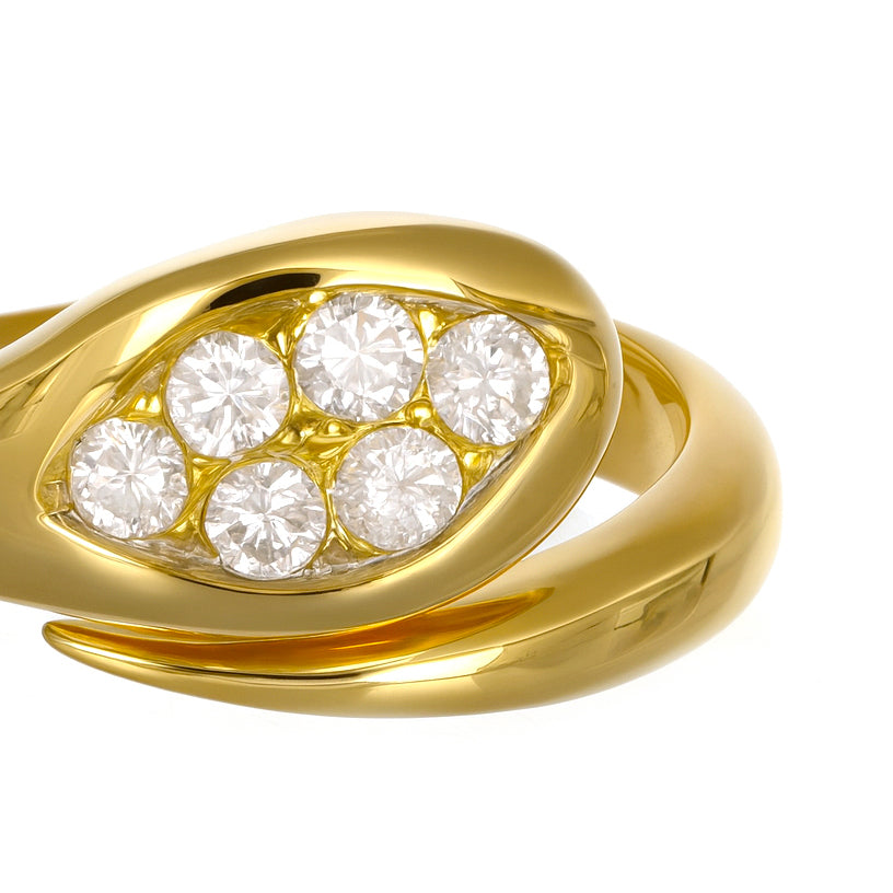 Anello - 18 carati Oro giallo - 0.36ct. tw. Diamante (Naturale)