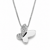 Collana con ciondolo - 18 carati Oro bianco - 0.17ct. tw. Diamante (Naturale) - Made in Italy - Handmade