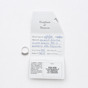 Anello - 18 carati Oro bianco - 0.56ct. tw. Diamante (Naturale) - Made in Italy - Handmade